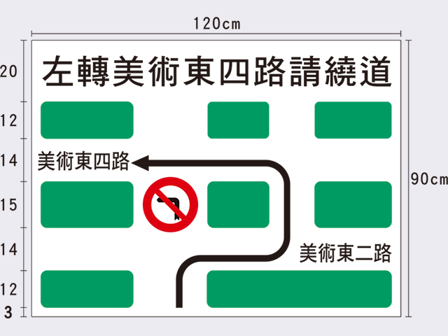 性質告示牌(繞道標誌)